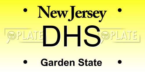 DHS New Jersey License Plate