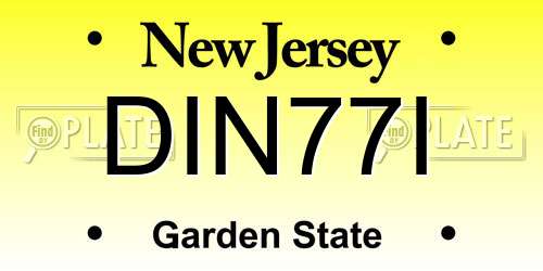 DIN77I New Jersey License Plate