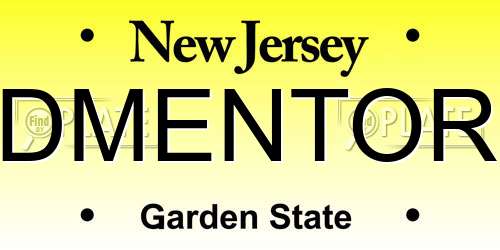 DMENTOR New Jersey License Plate