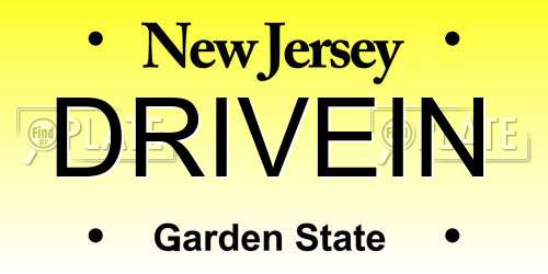 DRIVEIN New Jersey License Plate