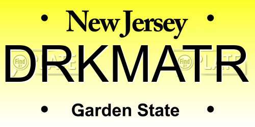 DRKMATR New Jersey License Plate