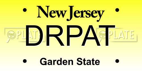 DRPAT New Jersey License Plate
