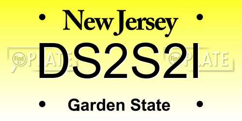DS2S2I New Jersey License Plate