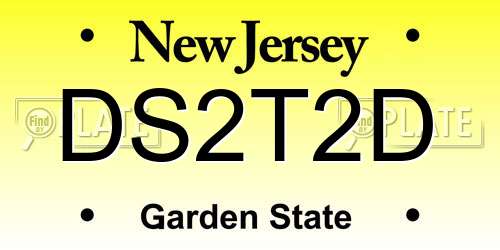 DS2T2D New Jersey License Plate