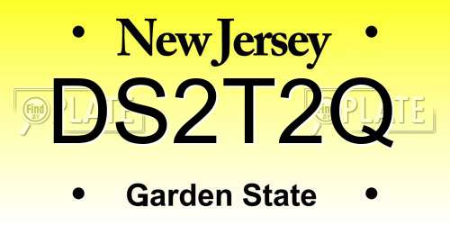 DS2T2Q New Jersey License Plate