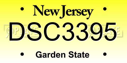 DSC3395 New Jersey License Plate