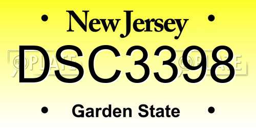 DSC3398 New Jersey License Plate