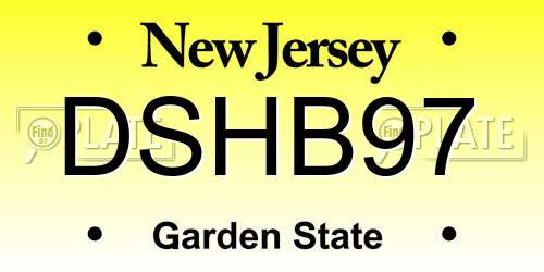 DSHB97 New Jersey License Plate