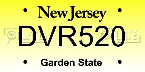 DVR520 New Jersey License Plate