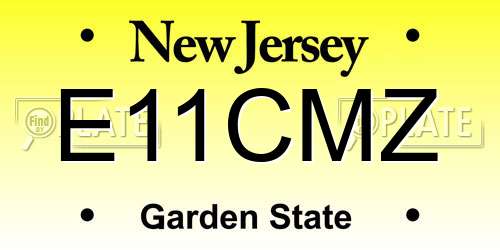 E11CMZ New Jersey License Plate