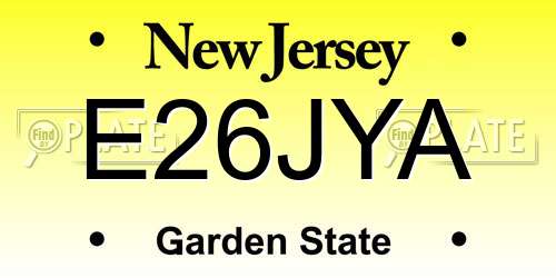 E26JYA New Jersey License Plate