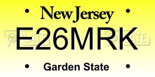 E26MRK New Jersey License Plate
