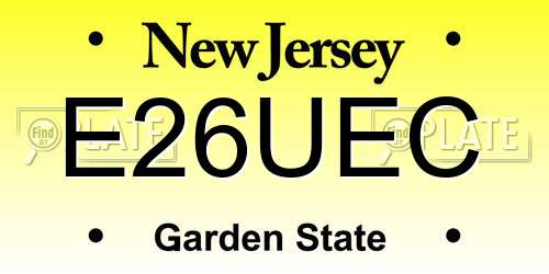 E26UEC New Jersey License Plate