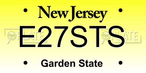 E27STS New Jersey License Plate