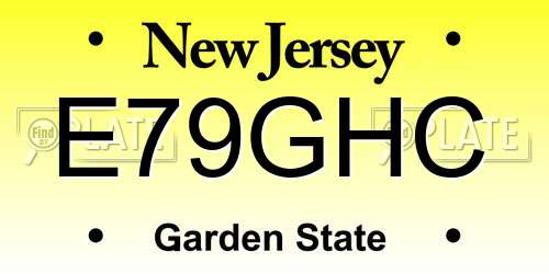 E79GHC New Jersey License Plate
