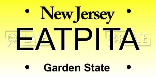 EATPITA New Jersey License Plate