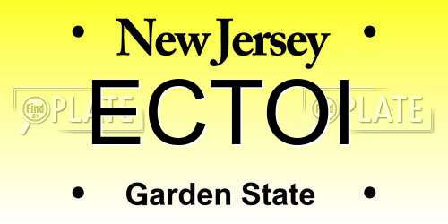 ECTOI New Jersey License Plate