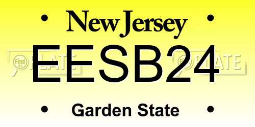 EESB24 New Jersey License Plate