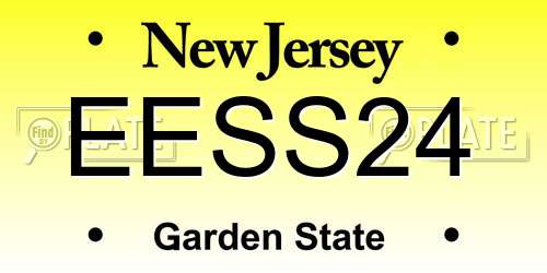 EESS24 New Jersey License Plate