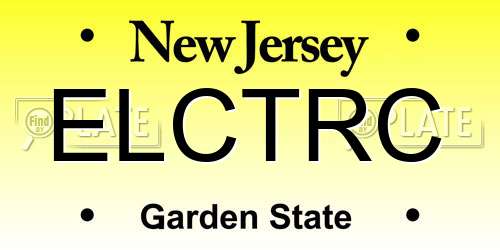 ELCTRC New Jersey License Plate