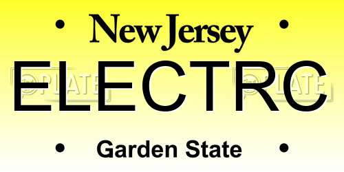 ELECTRC New Jersey License Plate