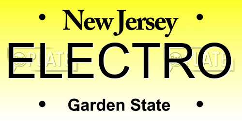 ELECTRO New Jersey License Plate