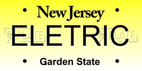ELETRIC New Jersey License Plate