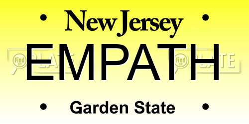 EMPATH New Jersey License Plate