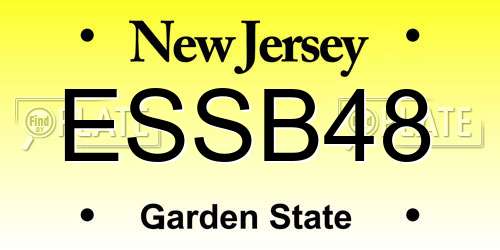 ESSB48 New Jersey License Plate