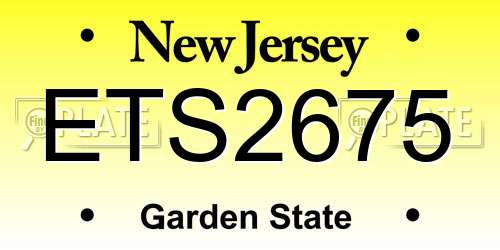 ETS2675 New Jersey License Plate