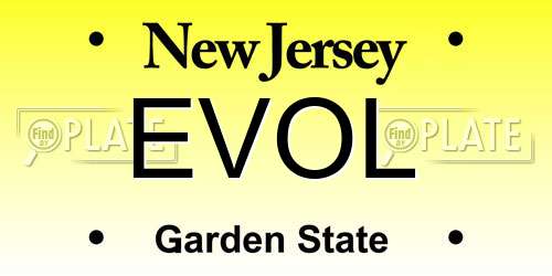 EVOL New Jersey License Plate