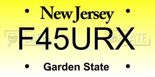 F45URX New Jersey License Plate