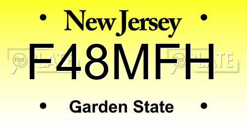 F48MFH New Jersey License Plate