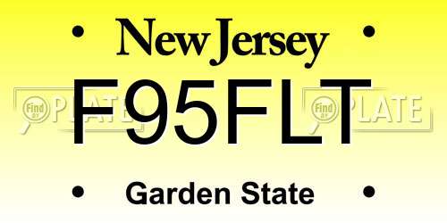 F95FLT New Jersey License Plate