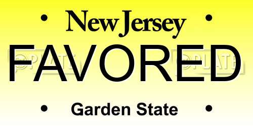 FAVORED New Jersey License Plate