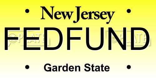 FEDFUND New Jersey License Plate