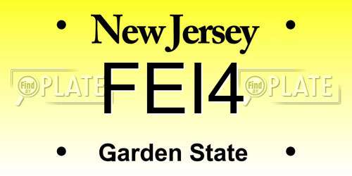 FEI4 New Jersey License Plate