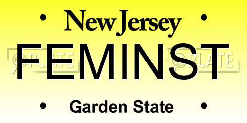 FEMINST New Jersey License Plate