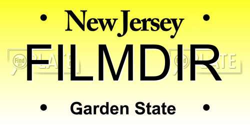 FILMDIR New Jersey License Plate