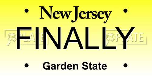 FINALLY New Jersey License Plate