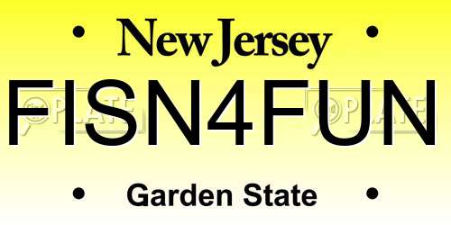 FISN4FUN New Jersey License Plate
