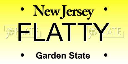 FLATTY New Jersey License Plate