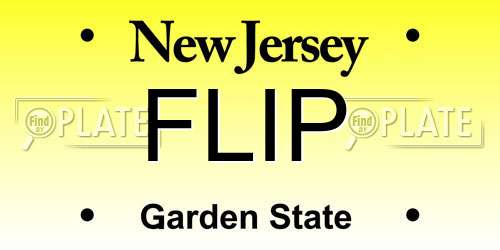 FLIP New Jersey License Plate