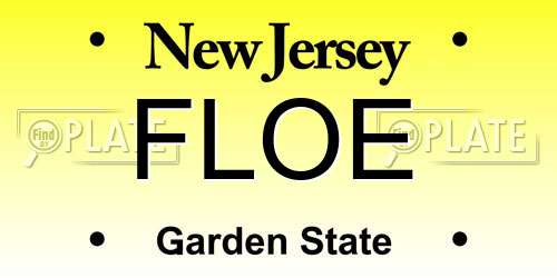 FLOE New Jersey License Plate