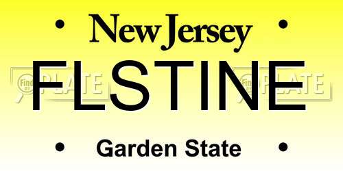 FLSTINE New Jersey License Plate