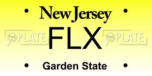 FLX New Jersey License Plate