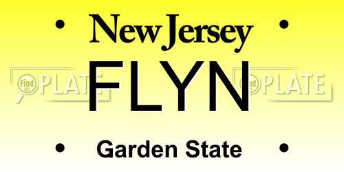 FLYN New Jersey License Plate