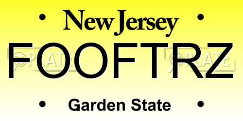 FOOFTRZ license plate in NJ state