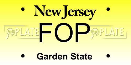 FOP New Jersey License Plate