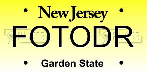 FOTODR New Jersey License Plate